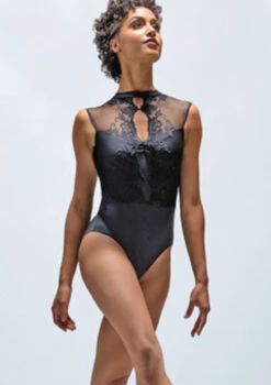 Ballet Rosa Mirielle Lace Front High Neck Leotard 9 Ballet Rosa Mirielle Lace Front High Neck Leotard -Capezi Dance Wear Shop br mirielle lace front high neck leotard front black 2t 49055.1698803760