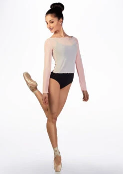 Ballet Rosa Mesh Warm Up Top 18 Ballet Rosa Mesh Warm Up Top -Capezi Dance Wear Shop br natasha ballet rosa mesh warm up top pink front 21039.1678926901