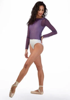 Ballet Rosa Mesh Warm Up Top 20 Ballet Rosa Mesh Warm Up Top -Capezi Dance Wear Shop br natasha ballet rosa mesh warm up top purple front 12418.1678926900