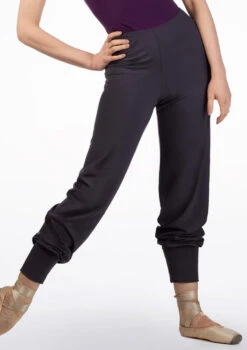 Ballet Rosa Tapered Bamboo Pants -Capezi Dance Wear Shop br ryoko ballet rosa tapered bamboo pants grey front thumbnail T 32975.1698804054