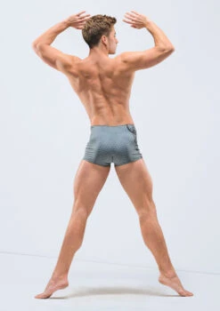 Ballet Rosa Mens Baahir Printed Shorts -Capezi Dance Wear Shop brbahir grey backmain 2 97915.1698802533