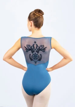 Ballet Rosa Crystale Embroidered Mesh Leotard 14 Ballet Rosa Crystale Embroidered Mesh Leotard -Capezi Dance Wear Shop brcrystale blue back 25453.1686007126