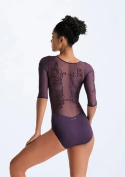 Ballet Rosa Ember Embroidered Mesh 3/4 Sleeve Leotard 7 Ballet Rosa Ember Embroidered Mesh 3/4 Sleeve Leotard -Capezi Dance Wear Shop brember deep purple back 93203.1686007143