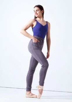 Ballet Rosa Drawstring Cuffed Pants -Capezi Dance Wear Shop brlazuli grey front 1 66166.1678926827