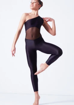 Ballet Rosa One Shoulder Unitard - Black -Capezi Dance Wear Shop brmagali black front t 41062.1698803761