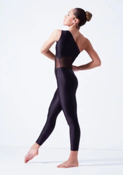 Ballet Rosa One Shoulder Unitard - Black -Capezi Dance Wear Shop brmagali black side 02462.1678926846