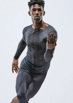 Ballet Rosa Mens Misu Long Sleeve Top -Capezi Dance Wear Shop brmisu black frontmain 1t 68972.1698803760