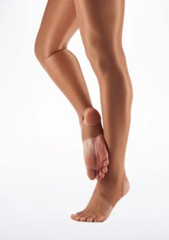 Capezio Shimmer Stirrup Dance Tights - Toast