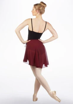 Capezio Full Sweep Wrap Dance Skirt -Capezi Dance Wear Shop ca 260 capezio full sweep wrap dance skirt red back 30428.1678927077