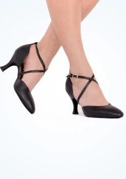 Capezio X Strap Pump Dance Shoe 2.75" -Capezi Dance Wear Shop ca br09blk capezio x strap pump 2 77 black no3 44113.1678927166