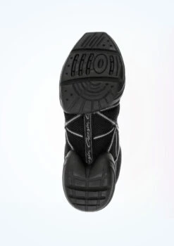 Capezio Web Dance Sneaker - Silver -Capezi Dance Wear Shop ca ds19slv capezio web sneaker in silver black no2 55162.1678927233