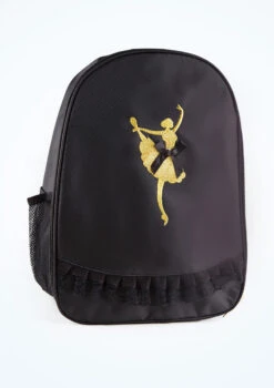Capezio Ballet Bow Backpack -Capezi Dance Wear Shop cab280 black front 54835.1693524201