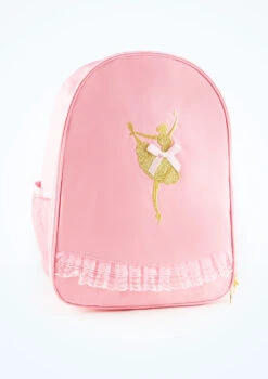 Capezio Ballet Bow Backpack -Capezi Dance Wear Shop cab280 pink front t 34184.1698711779