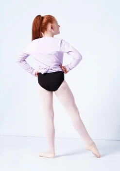 Capezio Class Kids Crossover Ballet Wrap -Capezi Dance Wear Shop cad850c lavender back 65143.1689290834