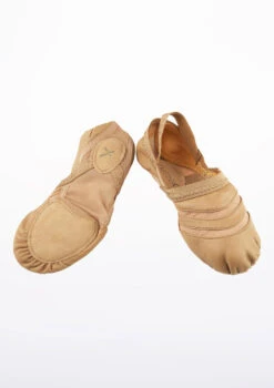 Capezio Freeform Split Sole Shoe -Capezi Dance Wear Shop ff01 capezio freeform split sole shoe brown front 12429.1678927259