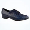 Freed Kelly Croc Effect Mens Ballroom Shoe - Blue