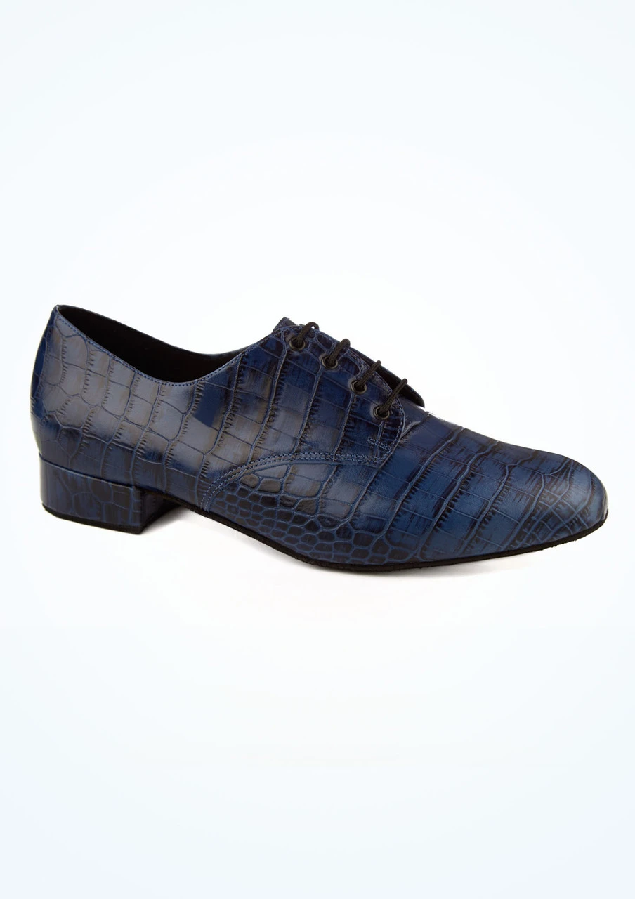 Freed Kelly Croc Effect Mens Ballroom Shoe - Blue 1 Freed Kelly Croc Effect Mens Ballroom Shoe - Blue