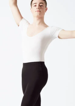 Freed RAD Mens Short Sleeve Thong Leotard -Capezi Dance Wear Shop fraaron white front t 2 63172.1698806779