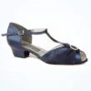 Dancesteps Garnet Suede Ballroom & Latin Shoe 1.5" - Blue
