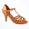 Freed Halina Leather Latin & Salsa Shoe - 3" - Tan