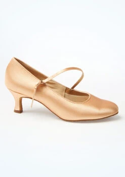 International Dance Shoes C2005 Ballroom Shoes - 2" -Capezi Dance Wear Shop idsc2005 peach side 22403.1697066958