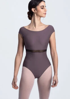 Intermezzo Cap Sleeve Ribbon Leotard -Capezi Dance Wear Shop it31609 gry fmain t 02923.1698808414