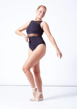 Intermezzo Clementine Tank Mesh Leotard -Capezi Dance Wear Shop it31664navy blue front 1 63022.1697498581