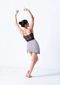 Intermezzo Belinda Knitted Skirt -Capezi Dance Wear Shop it7928 grey back 05348.1687429719