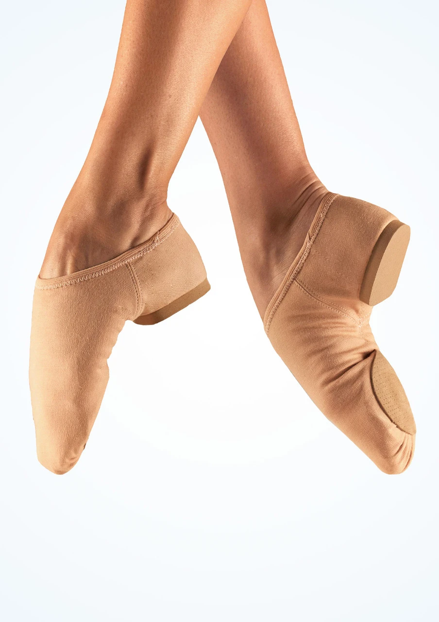 So Danca Canvas Split Sole Jazz Shoe - Nude 5 So Danca Canvas Split Sole Jazz Shoe - Nude - Image 5