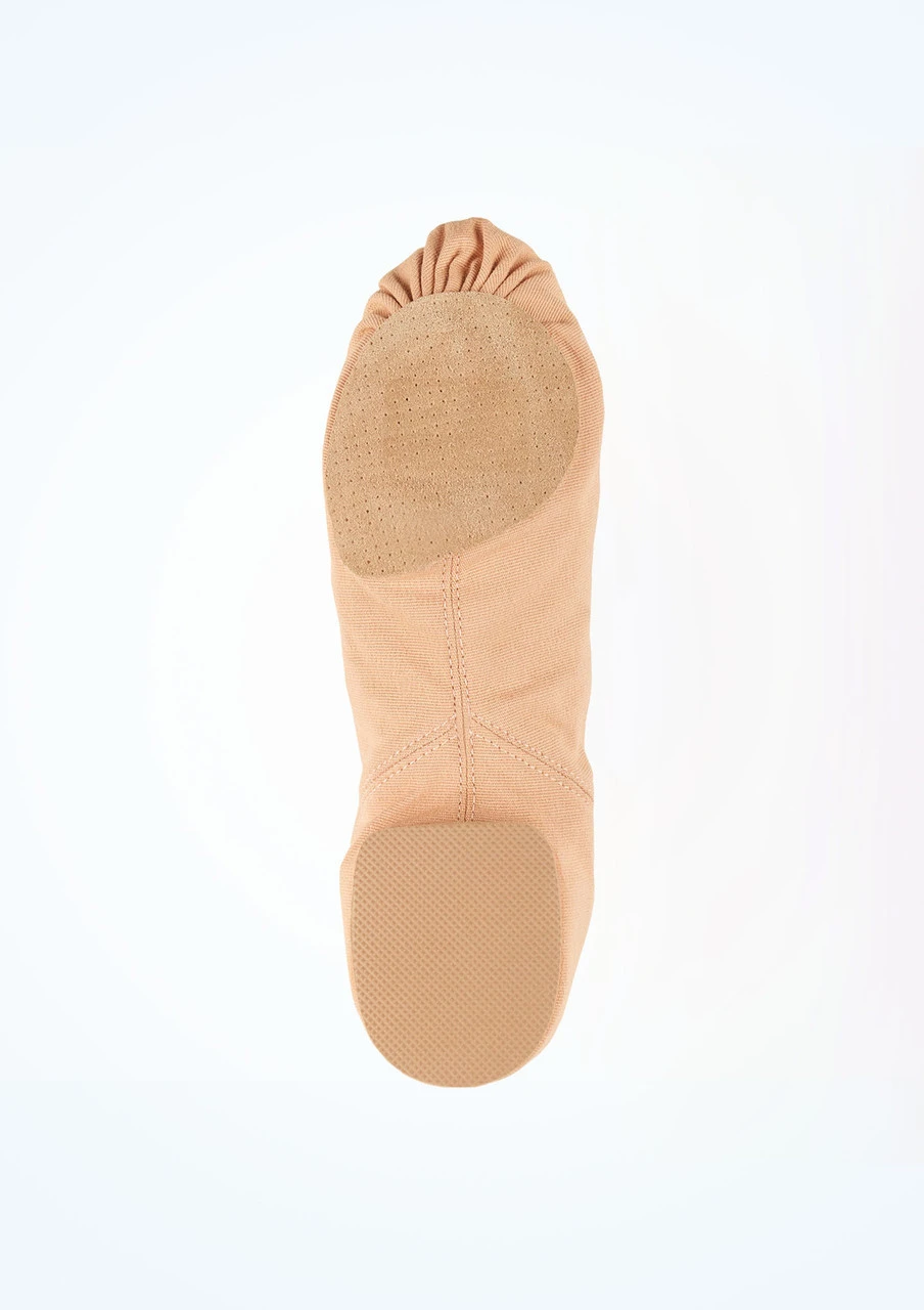 So Danca Canvas Split Sole Jazz Shoe - Nude 4 So Danca Canvas Split Sole Jazz Shoe - Nude - Image 4