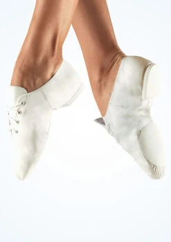 So Danca Split Sole Leather Jazz Shoe - White -Capezi Dance Wear Shop jze 09 so danca split sole leather jazz shoe white no1 T 84294.1698810917