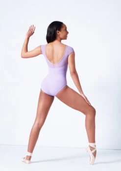 Mirella Boat Neck Chevron Rib Leotard 18 Mirella Boat Neck Chevron Rib Leotard -Capezi Dance Wear Shop mim5100lm lilac back 61063.1679927460