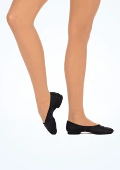 Merlet Blues Ballerina Split Sole Jazz Shoe -Capezi Dance Wear Shop mlblues black front t 82562.1698809421