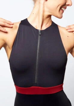 Move Dance Passion Zip Front Leotard 19 Move Dance Passion Zip Front Leotard -Capezi Dance Wear Shop mo lo611 move dance passion zip front leotard black front no1 79109.1678884093