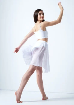 Move Dance Eris Asymmetric Lyrical Half Skirt 25 Move Dance Eris Asymmetric Lyrical Half Skirt -Capezi Dance Wear Shop mo r0020 move dance eris asymmetric lyrical half skirt white back 44912.1678884615