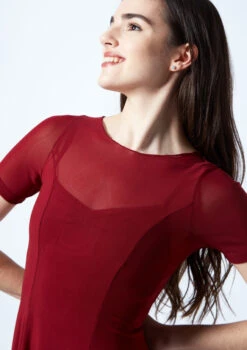 Move Dance Ceres Short Sleeve Lyrical Dress 10 Move Dance Ceres Short Sleeve Lyrical Dress -Capezi Dance Wear Shop mo r0217 move dance ceres short sleeve lyrical dress red front no1 42893.1678884645