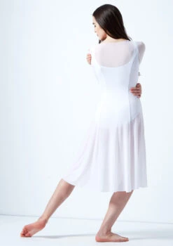 Move Dance Dione Long Sleeve Lyrical Dress 15 Move Dance Dione Long Sleeve Lyrical Dress -Capezi Dance Wear Shop mo r0218 move dance dione long sleeve lyrical dress white back 67332.1678884651
