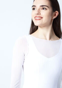 Move Dance Dione Long Sleeve Lyrical Dress 16 Move Dance Dione Long Sleeve Lyrical Dress -Capezi Dance Wear Shop mo r0218 move dance dione long sleeve lyrical dress white front no1 95551.1678884651