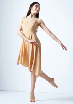 Move Dance Cressida Scoop Lyrical Dress 9 Move Dance Cressida Scoop Lyrical Dress -Capezi Dance Wear Shop mo r0220 move dance cressida scoop lyrical dress tan front no1 56114.1678884657