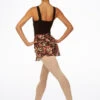 Move Dance Floral Wrap Dance Skirt - Black