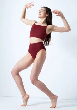 Move Dance Carpo Camisole Crop Top -Capezi Dance Wear Shop mo z0254 move dance carpo camisole crop top red front 75500.1678884915