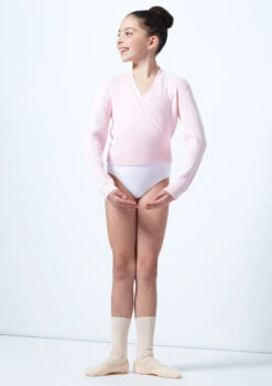 Move Dance Ella Ballet Wrap -Capezi Dance Wear Shop mo z570 move dance ella ballet wrap pink front 29413.1678885149