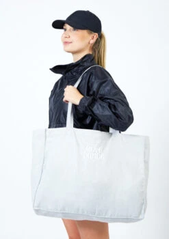Move Dance Woven Tote Bag 16 Move Dance Woven Tote Bag -Capezi Dance Wear Shop moa0401 grey front 3 62623.1678928307