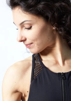 Move Dance Stefani Catsuit -Capezi Dance Wear Shop moc0635 blk close up front 1 75171.1692921181