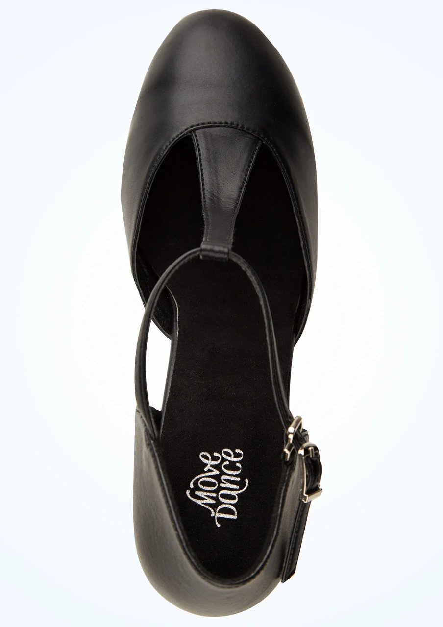 Move Dance Erika T-Bar Character Shoe 3" - Black 2 Move Dance Erika T-Bar Character Shoe 3" - Black - Image 2