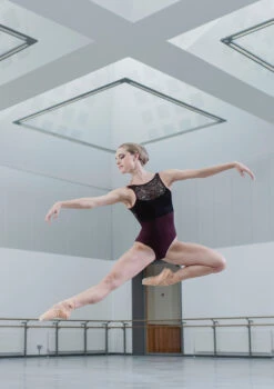 Move Dance Fara High Neck Lace Leotard -Capezi Dance Wear Shop mol0621 fig front 13479.1678884154