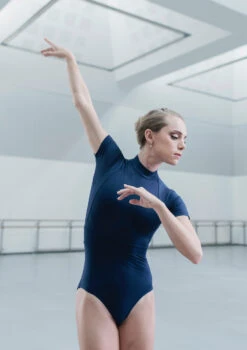 Move Dance Iona Cap Sleeve Lace Leotard -Capezi Dance Wear Shop mol0630 blue front 2 07114.1678884192