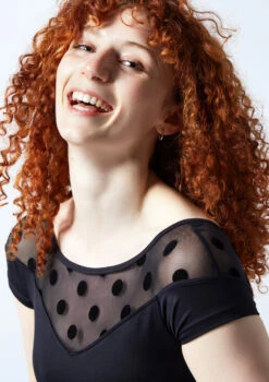 Move Dance Ophelia Sweetheart Leotard -Capezi Dance Wear Shop mol0656 black close up front 2 10457.1678884266