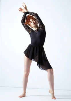 Move Dance Estelle Long Sleeve Leotard -Capezi Dance Wear Shop mol0663 black front 6 22105.1678884291