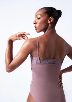 Move Dance Goda Camisole Leotard -Capezi Dance Wear Shop mol0669 orchid pink close up back 31229.1683070109